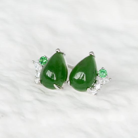 Jade Dewdrop Earrings