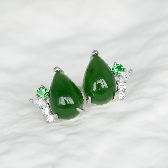 Jade Dewdrop Earrings