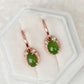 Chic Hoop Earrings with Detachable Twinkling Jade Dangles