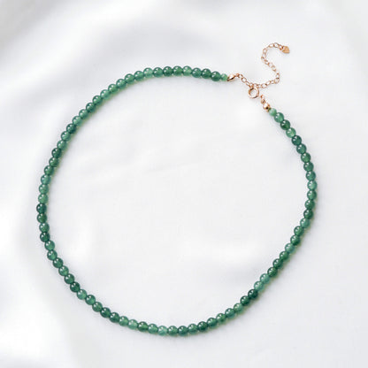 Glacial Teal Jade Choker Necklace