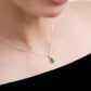 Jade Raindrop Pendant Necklace