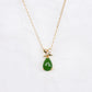 Jade Ribbon Pendant Necklace