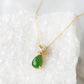 Jade Ribbon Pendant Necklace