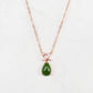 Jade Ribbon Pendant Necklace