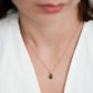 Jade Ribbon Pendant Necklace