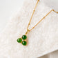 Jade Trinity Pendant Necklace