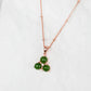 Jade Trinity Pendant Necklace