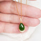Jade Crown Dewdrop Necklace