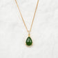 Jade Crown Dewdrop Necklace