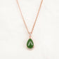 Jade Crown Dewdrop Necklace