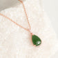 Jade Crown Dewdrop Necklace