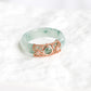 Open XOX Jade Ring - JJ15R (US7.5, Cannot be resized)