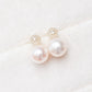 Pearl and Jade Orbit Earrings in 14K Gold