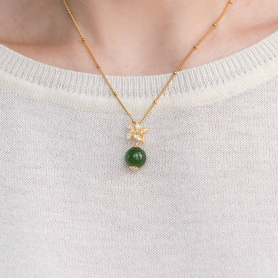 Orchid Jade Necklace