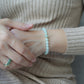 Fresh Minty Jade Bracelet P1 - 14K Gold