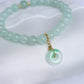 Fresh Minty Jade Bracelet P1 - 14K Gold