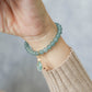 Glacial Teal Jade Bracelet P2 - 14K Gold