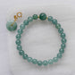 Glacial Teal Jade Bracelet P2 - 14K Gold