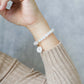 Translucent Snow Jade Bracelet P3 - 14K Gold