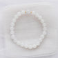 Translucent Snow Jade Bracelet P3 - 14K Gold