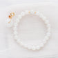 Translucent Snow Jade Bracelet P3 - 14K Gold