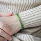 Vivid Green Jade Bracelet P4 - 14K Gold