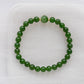 Vivid Green Jade Bracelet P4 - 14K Gold
