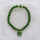 Vivid Green Jade Bracelet P4 - 14K Gold