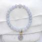 Romantic Lavender Jade Bracelet P5 - 14K Gold