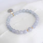 Romantic Lavender Jade Bracelet P5 - 14K Gold