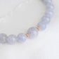 Romantic Lavender Jade Bracelet P5 - 14K Gold