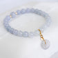 Romantic Lavender Jade Bracelet P5 - 14K Gold