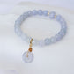 Romantic Lavender Jade Bracelet P5 - 14K Gold