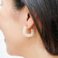 Luxe Pearl Encrusted Hoop Earrings