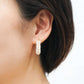 Luxe Moss Agate Encrusted Hoop Earrings