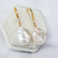Keshi Pearl Hook Earrings