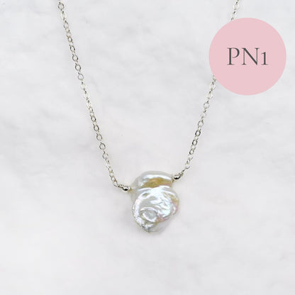 Unique Floating Pearl Necklace