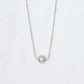 Floating Silver Pearl Necklace