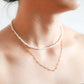 Multi-Way Pearl & Paperclip Chain Necklace