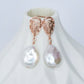 Paisley Earrings with Keshi Pearls