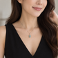 Peacock Blue Jade Bead Cluster Necklace