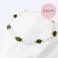 Pearl and Tourmaline Pebble Bracelet