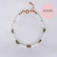 Pearl and Tourmaline Pebble Bracelet