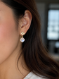 Peranakan Diamond with Moonstone Earrings