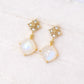 Peranakan Diamond with Moonstone Earrings