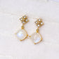 Peranakan Diamond with Moonstone Earrings