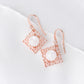 Peranakan Tile Moonstone Hook Earrings