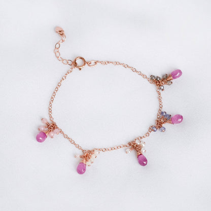 Pink Sapphire Garden Bracelet