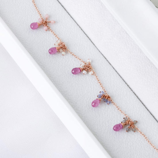 Pink Sapphire Garden Bracelet