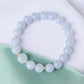 Translucent Lavender Jade Bracelet P3 - 14K Gold
